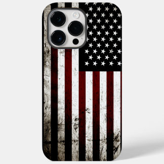 Coque Pour Pour iPhone 14 Pro Max Drapeau noir américain Grunge