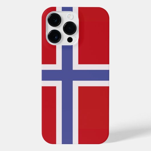 Coque Pour Pour iPhone 14 Pro Max Drapeau norvégien (Verso)