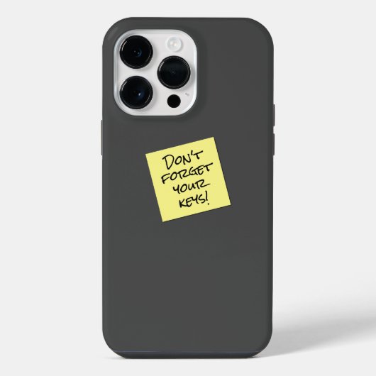 Coque Pour Pour iPhone 14 Pro Max Drôle N'oublie pas de rappeler les notes collantes (Verso)