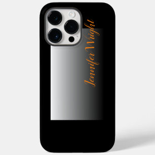 Coque Pour Pour iPhone 14 Pro Max Écriture minimaliste professionnelle gris noir 