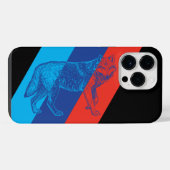 Coque Pour Pour iPhone 14 Pro Max Édition Black Wolf BMW M (Verso Horizontal)