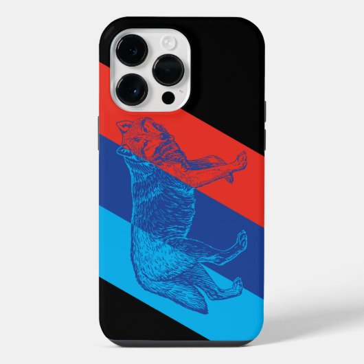 Coque Pour Pour iPhone 14 Pro Max Édition Black Wolf BMW M (Verso)