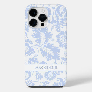 Coque Pour Pour iPhone 14 Pro Max Élégant floral botanique bleu