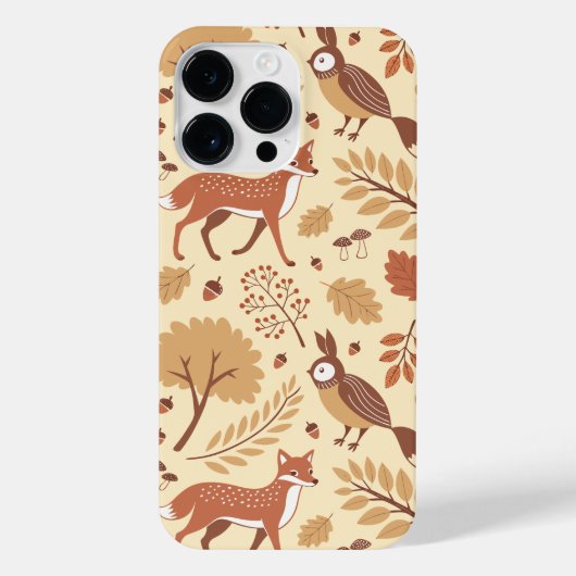 Coque Pour Pour iPhone 14 Pro Max Élégant Motif d'automne scandinave (Verso)