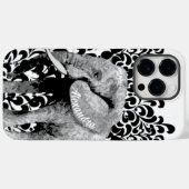 Coque Pour Pour iPhone 14 Pro Max Eléphant Damask iPhone 6 coque personnalisé (Verso (horizontal))