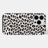 Coque Pour Pour iPhone 14 Pro Max Empreinte de léopard blanc (Verso Horizontal)