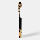 Coque Pour Pour iPhone 14 Pro Max Empreinte de léopard Monogramme mignon (Côté gauche)