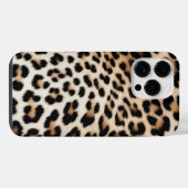 Coque Pour Pour iPhone 14 Pro Max Empreinte de léopard noir crème (Verso Horizontal)