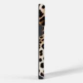 Coque Pour Pour iPhone 14 Pro Max Empreinte de léopard noir crème (Côté droit)