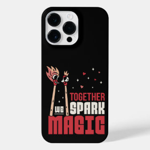 COQUE POUR POUR iPhone 14 PRO MAX ENSEMBLE, NOUS SPARK MAGIC CORCHES COUPLE