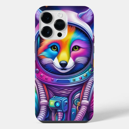 Coque Pour Pour iPhone 14 Pro Max Espace Fox - Téléphone (Verso)