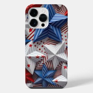 COQUE POUR POUR iPhone 14 PRO MAX ÉTOILES ÉTOILÉES PATRIOTIQUES ROUGE BLANC BLEU USA