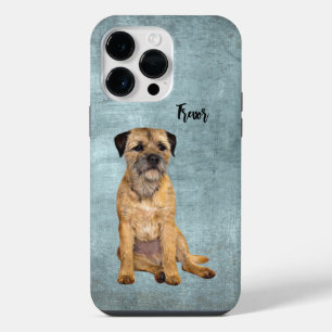 Coque Pour Pour iPhone 14 Pro Max Étui Border Terrier Grunge Case-Mate pour iPhone