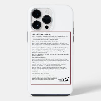 Coque Pour Pour iPhone 14 Pro Max Étui de téléphone Liste de contrôle de vol WHC