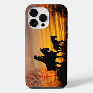 Coque Pour Pour iPhone 14 Pro Max Étui iPhone / iPad Cowgirl Sunset Horseback Ride