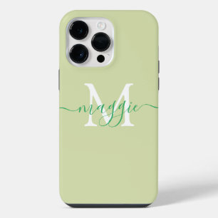Coque Pour Pour iPhone 14 Pro Max Étui monogramme écriture pastel Case-Mate iPhone 1