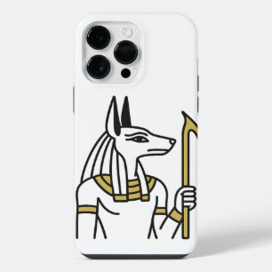 Coque Pour Pour iPhone 14 Pro Max Étui pour iPhone Anubis Egyptian Line Art