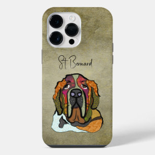 Coque Pour Pour iPhone 14 Pro Max Étui pour iPhone Case-Mate St Bernard vilain visag