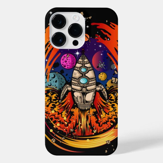 Coque Pour Pour iPhone 14 Pro Max Exploser le vaisseau spatial (Verso)