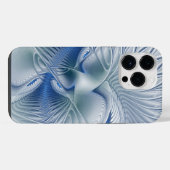 Coque Pour Pour iPhone 14 Pro Max Fantaisie dynamique Abstrait Tons bleus Art fracta (Verso Horizontal)