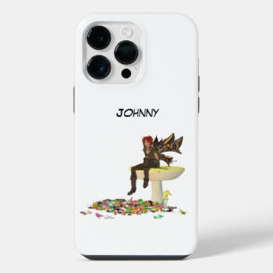 Coque Pour Pour iPhone 14 Pro Max Fée garçon Iris sur champignon étui iPhone / iPad