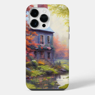 Coque Pour Pour iPhone 14 Pro Max Ferme/ruisseau/bois/peinture