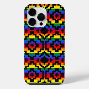 Coque Pour Pour iPhone 14 Pro Max Fierté arc-en-ciel LGBTQ géométrique