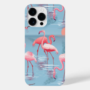 COQUE POUR POUR iPhone 14 PRO MAX FLAMANTS ROSES MOTIF 1