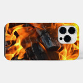 Coque Pour Pour iPhone 14 Pro Max Flames Bonfire (Verso Horizontal)