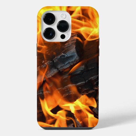 Coque Pour Pour iPhone 14 Pro Max Flames Bonfire (Verso)