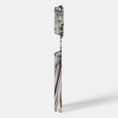 Coque Pour Pour iPhone 14 Pro Max Fleur Abstraite couleur blanche (Côté droit)