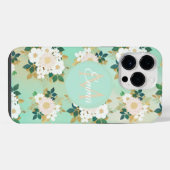 Coque Pour Pour iPhone 14 Pro Max Fleurs Blanches Romantiques Dessin à l'Aquarelle M (Verso Horizontal)