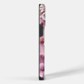 COQUE POUR POUR iPhone 14 PRO MAX FLEURS EN PAPIER ROSE ET BLANC 3D (Côté droit)