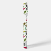 Coque Pour Pour iPhone 14 Pro Max Fleurs sauvages et papillons sur blanc (Côté droit)