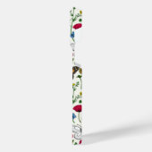 Coque Pour Pour iPhone 14 Pro Max Fleurs sauvages et papillons sur blanc (Côté gauche)