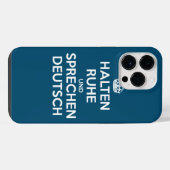 Coque Pour Pour iPhone 14 Pro Max Garder son calme et parler allemand (Verso Horizontal)