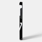 Coque Pour Pour iPhone 14 Pro Max Géant Monogramme Simple Noir et Blanc (Côté gauche)