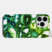 Coque Pour Pour iPhone 14 Pro Max Géode vert Abstrait, pierre verte (Verso Horizontal)