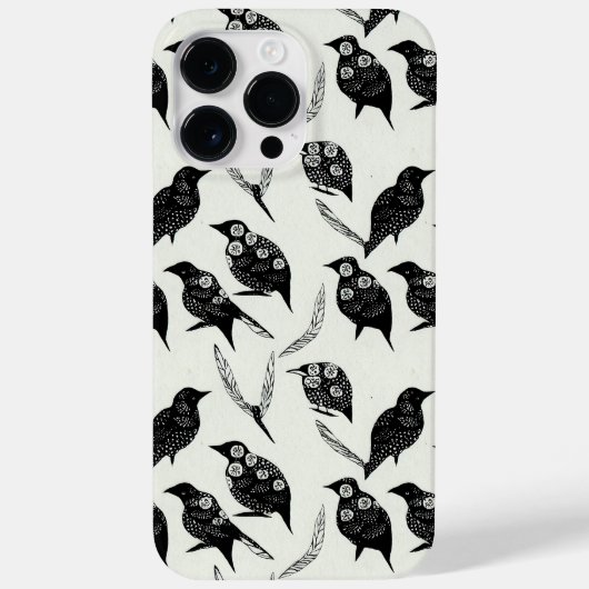 Coque Pour Pour iPhone 14 Pro Max Goth Grunge Black Raven iPhone / coque ipad (Verso)
