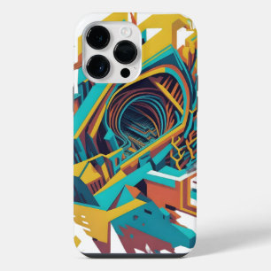 Coque Pour Pour iPhone 14 Pro Max Graffiti du tunnel Tran