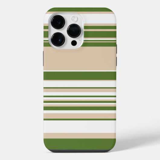 Coque Pour Pour iPhone 14 Pro Max Grandes complexes - Blanc, Sable et Vert Palme (Verso)