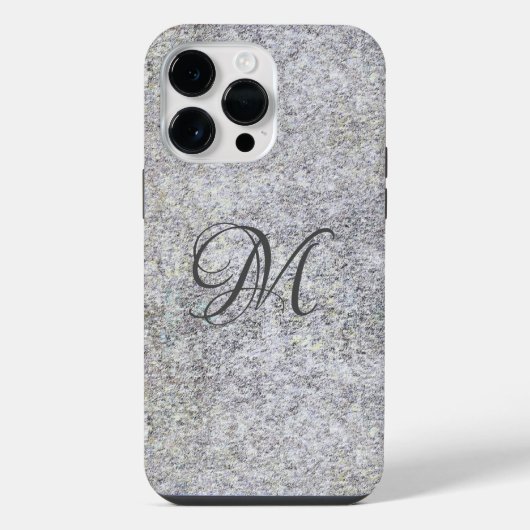 Coque Pour Pour iPhone 14 Pro Max Granit noir (Verso)