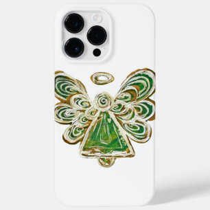 Coque Pour Pour iPhone 14 Pro Max Green Guardian Angel Art coque iphone personnalisé