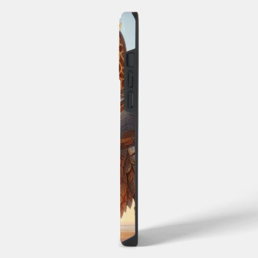 Coque Pour Pour iPhone 14 Pro Max Guerrier de girafe (Côté gauche)