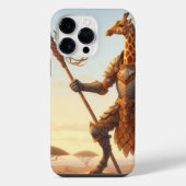Coque Pour Pour iPhone 14 Pro Max Guerrier de girafe (Verso)