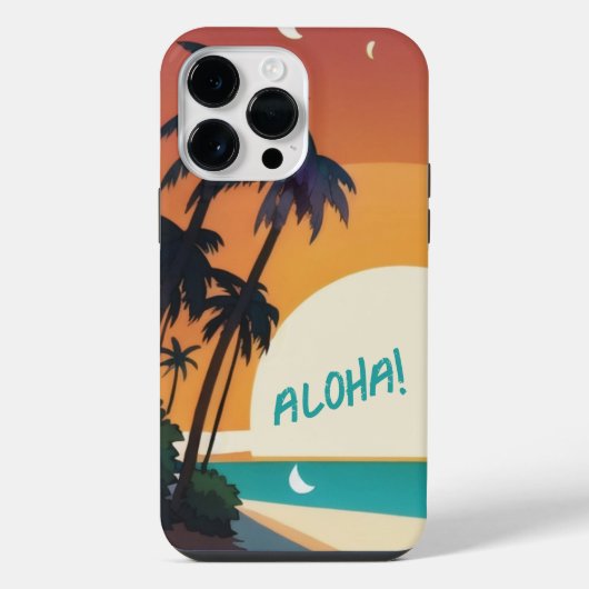 Coque Pour Pour iPhone 14 Pro Max Hawaiian/Aloha/Tropical/plage (Verso)
