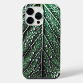 Coque Pour Pour iPhone 14 Pro Max Illustration de feuille de macro (Verso)