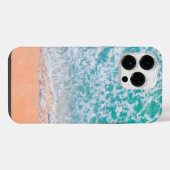 Coque Pour Pour iPhone 14 Pro Max Image de drone d'une plage (Verso Horizontal)