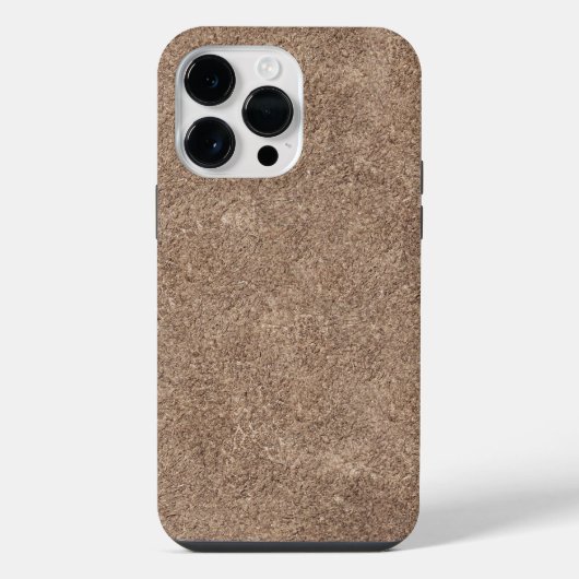 Coque Pour Pour iPhone 14 Pro Max Impression de texture chamois marron (Verso)