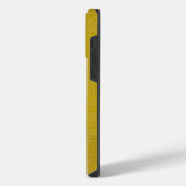 Coque Pour Pour iPhone 14 Pro Max Impression de texture d'alligator jaune (Côté gauche)
